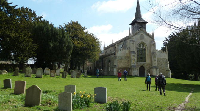 Danny’s Easter Sunday walk, Newport Essex.